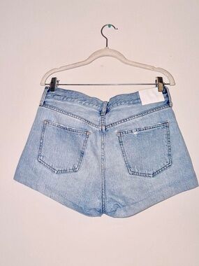 Denim Forum Light Blue High-Rise Jean Shorts